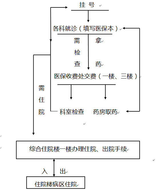 醫保患者就醫指南及流程圖